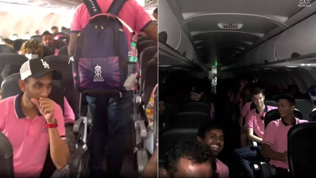 'Bhai, land kara de': Rajasthan Royals share a hilarious video as team's flight faces turbulence in Kolkata – Watch