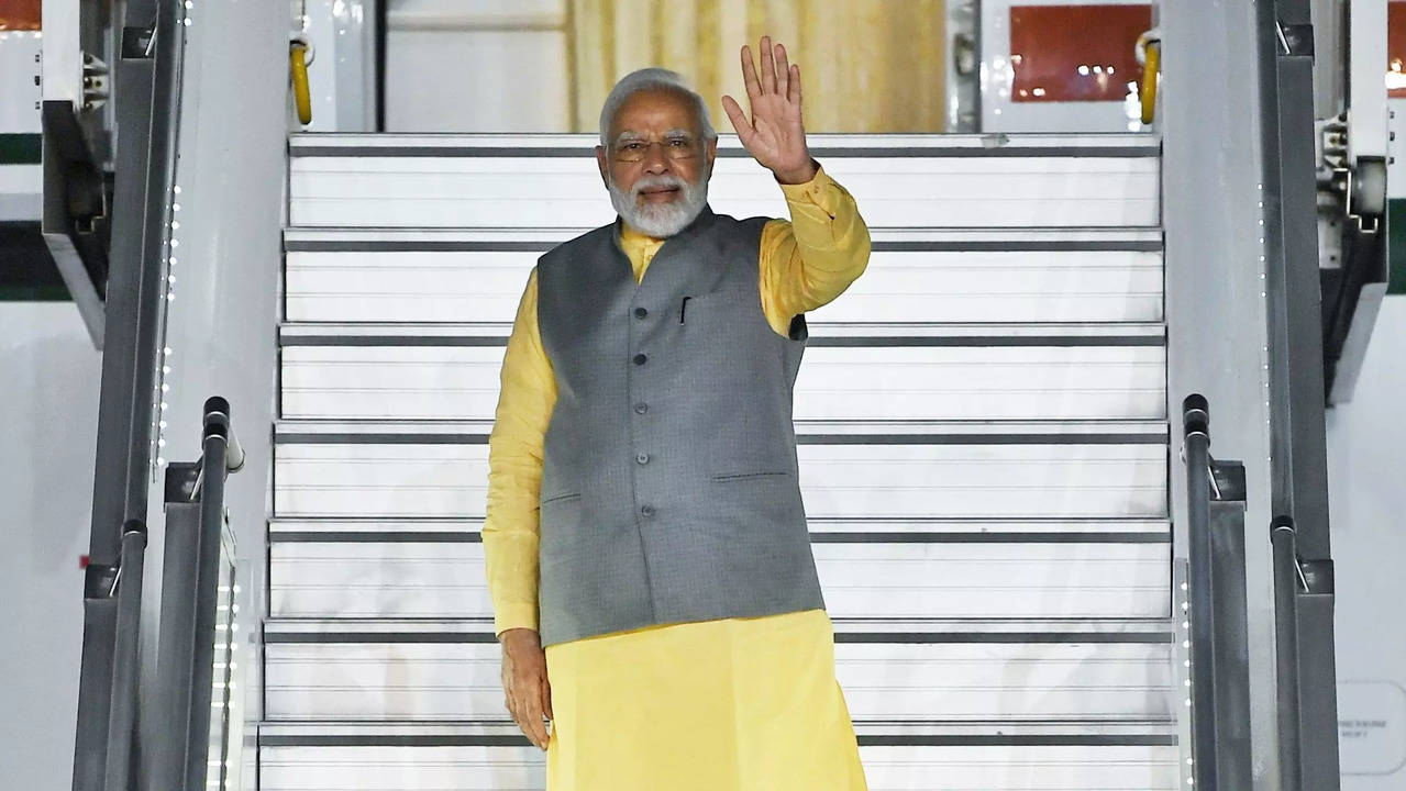 Prime Minister Narendra Modi emplanes for Tokyo