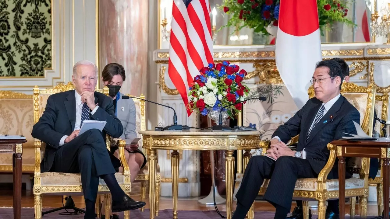 POTUS Biden with Kishida Quad bilateral