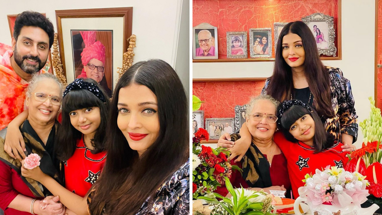 Aishwarya Rai's mom's birthday celebration