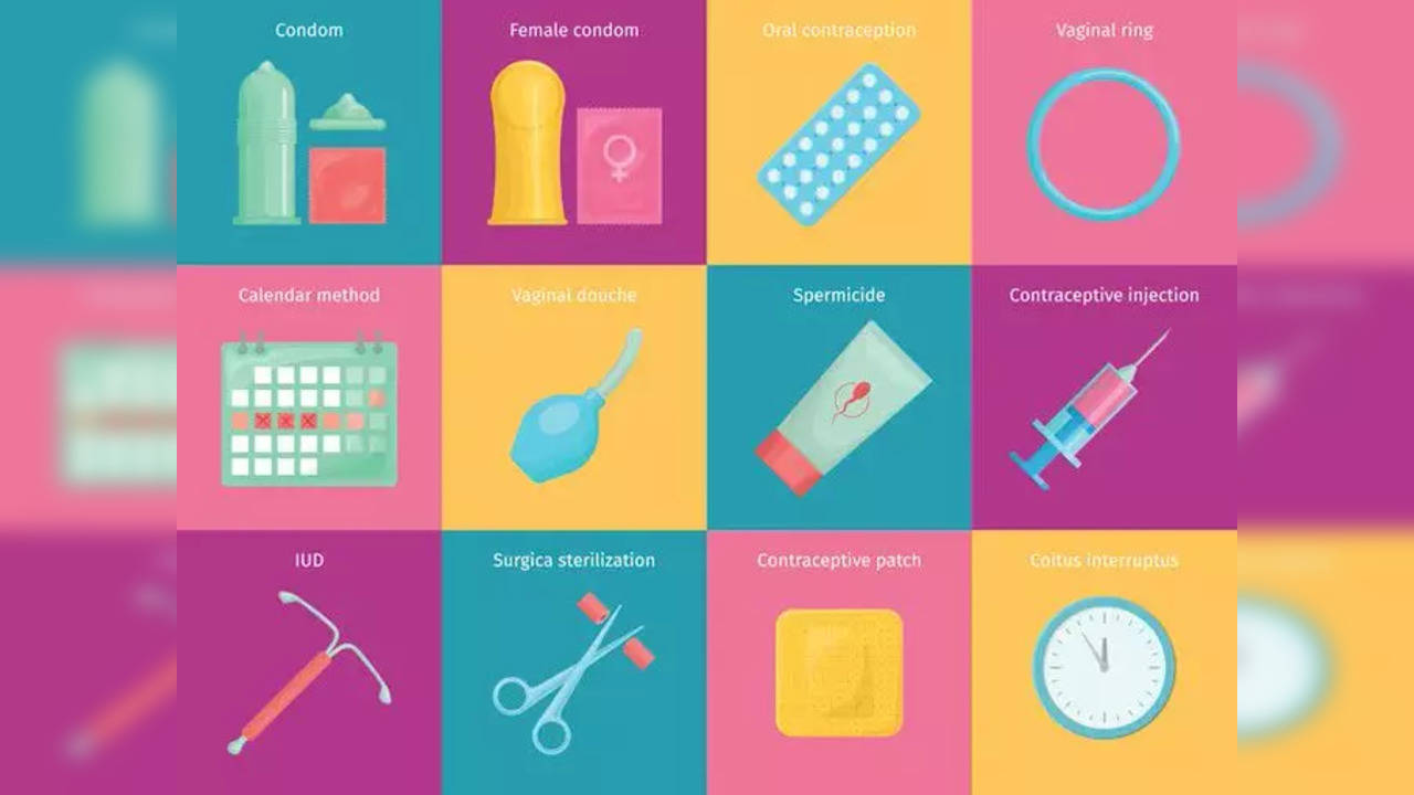 Contraceptive methods line icons. Birth control equipment, condoms, oral  contraceptives, iud barrier contraception, vaginal ring, sterilization.  Safe sex signs for medical clinic. Pixel perfect 64x64. Stock Vector |  Adobe Stock