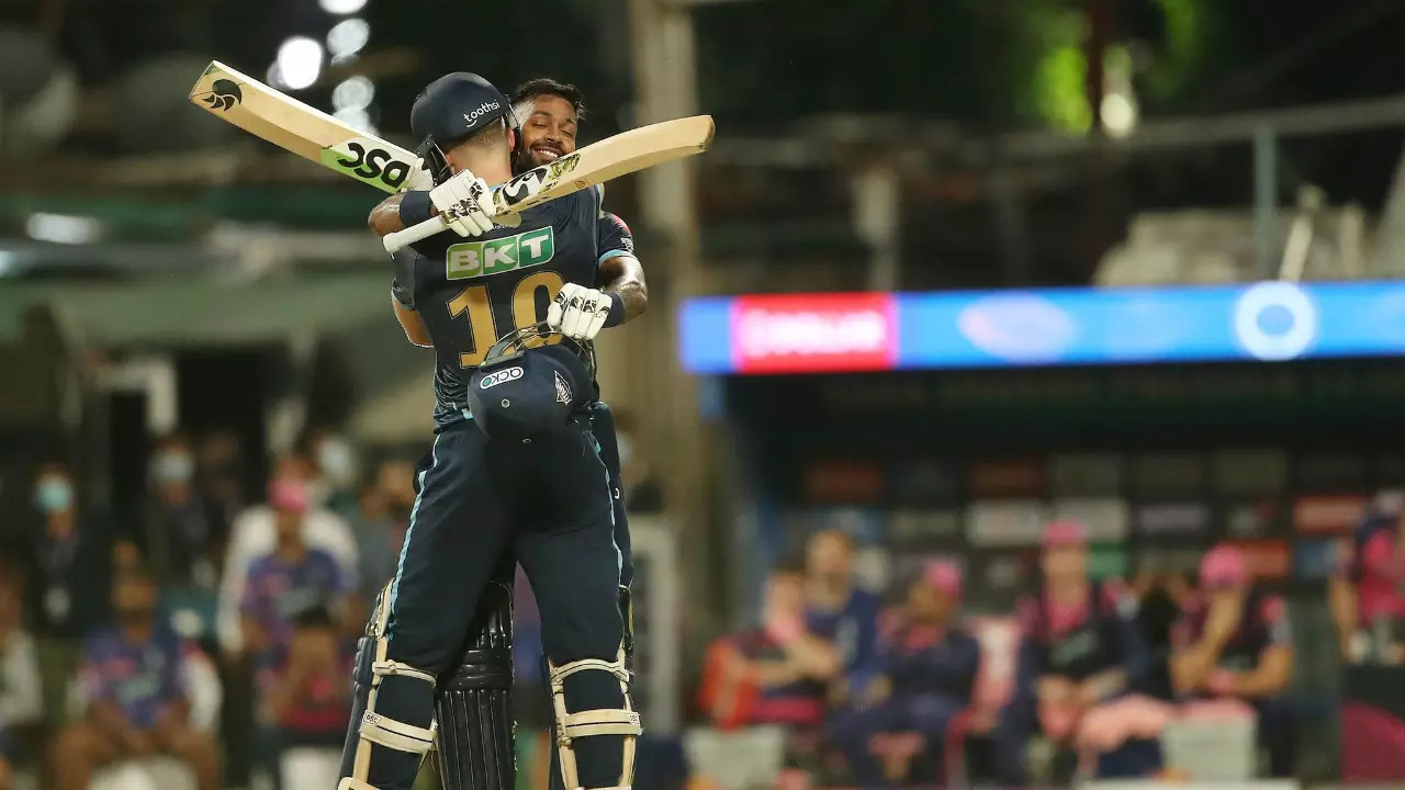 Hardik Pandya with David Miller