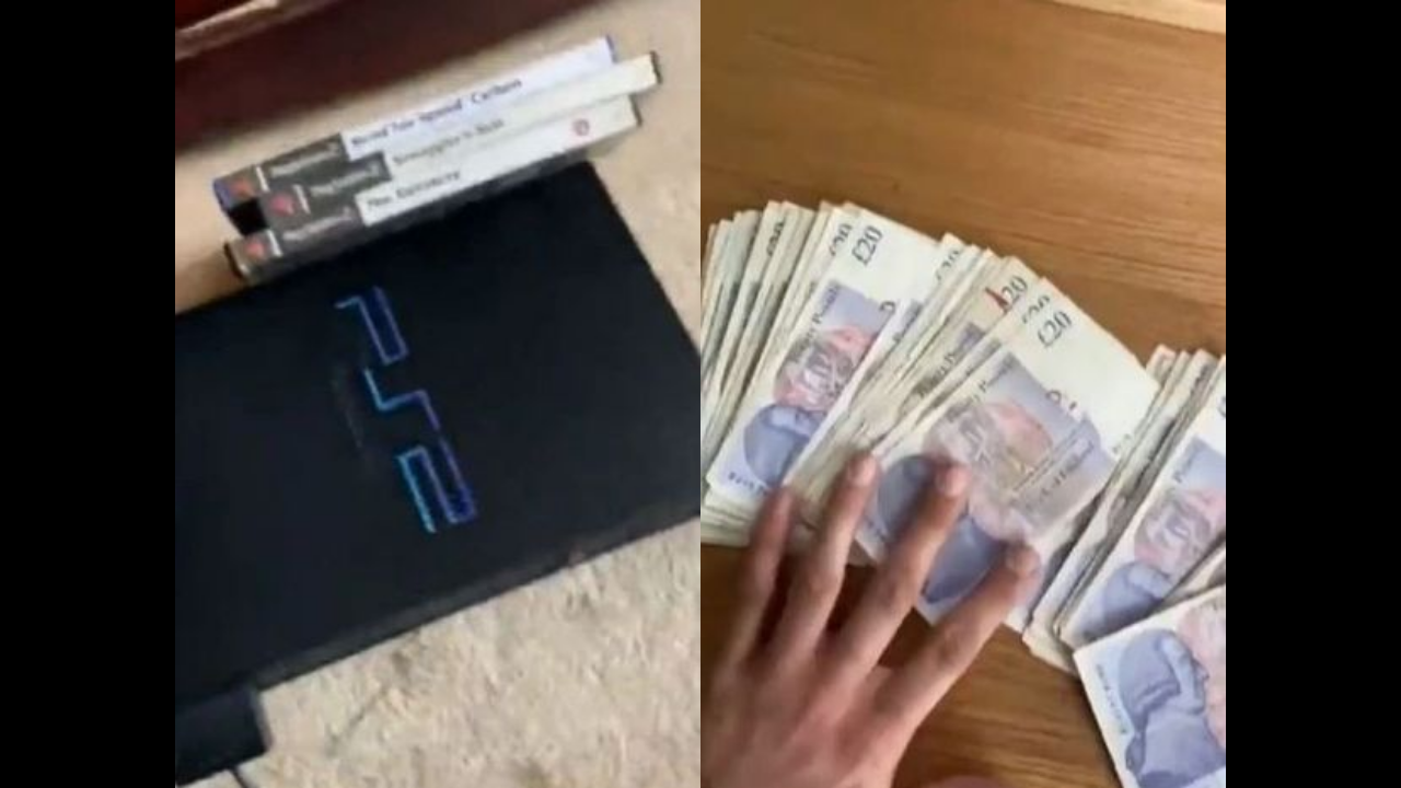 Man finds huge bundle of cash hidden inside his old PlayStation game