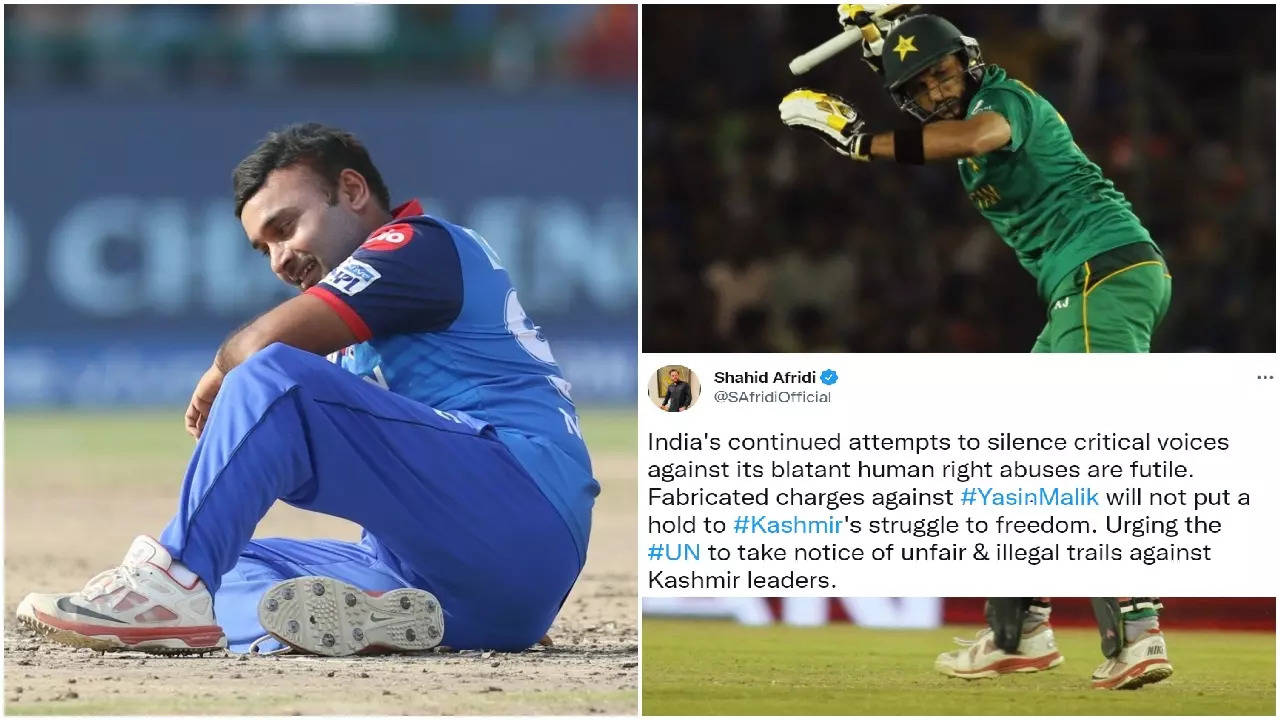 Indian spinner and ex-Delhi Capitals (DC) star Amit Mishra has hit back at Shahid Afridi after the former Pakistani skipper shared a controversial tweet about Yasin Malik