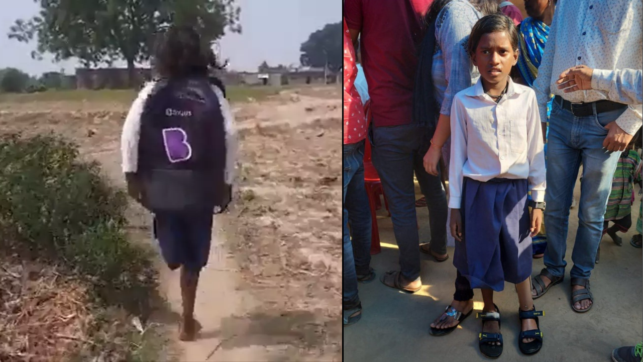 Standing on her two feet: Bihar girl who walked 1 km on 1 leg gets  prosthetic leg after her video went viral - See Photos | Viral News, Times  Now