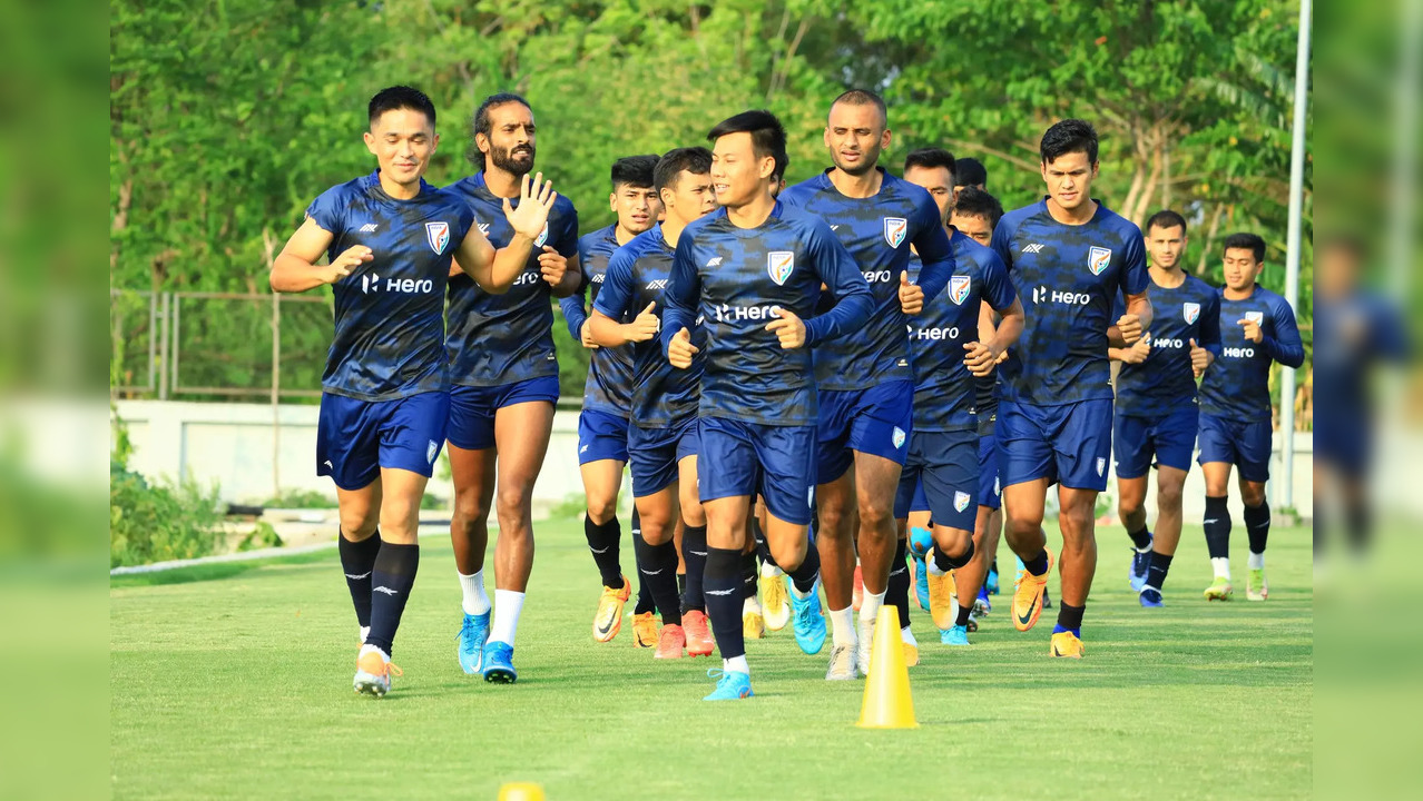 Indian football team vs Jordan