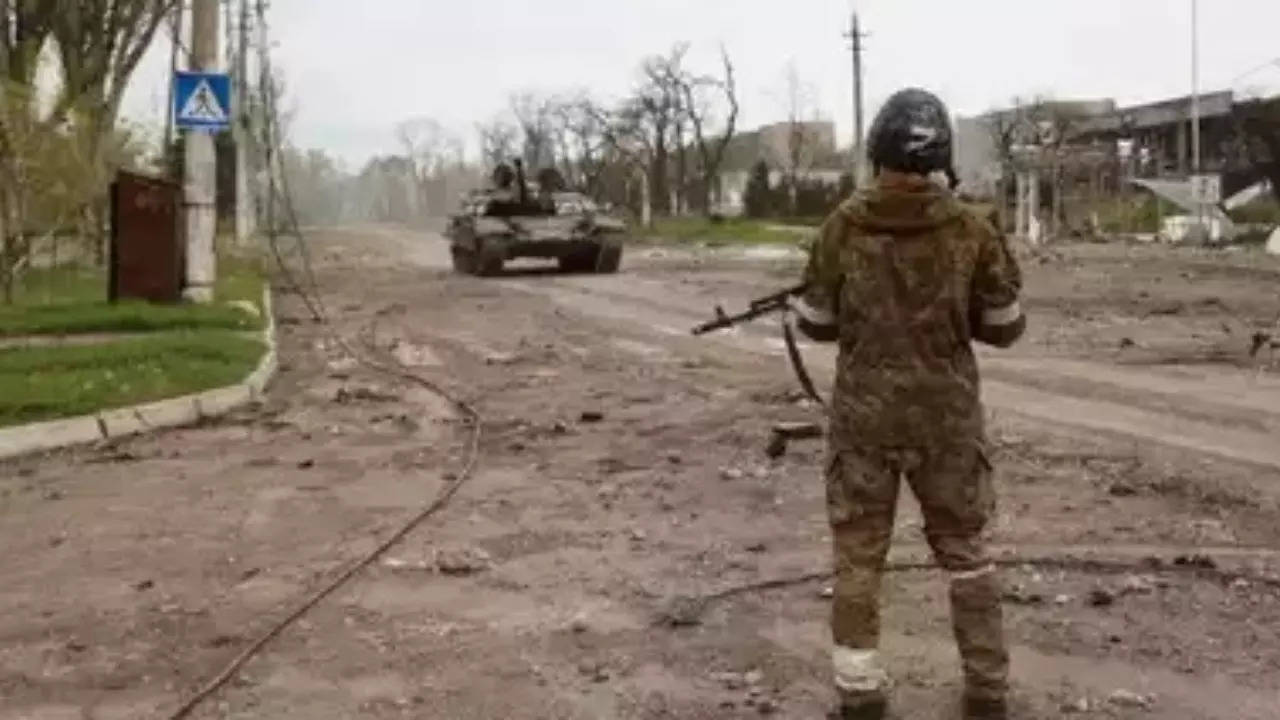 A serviceman of Donetsk People's Republic