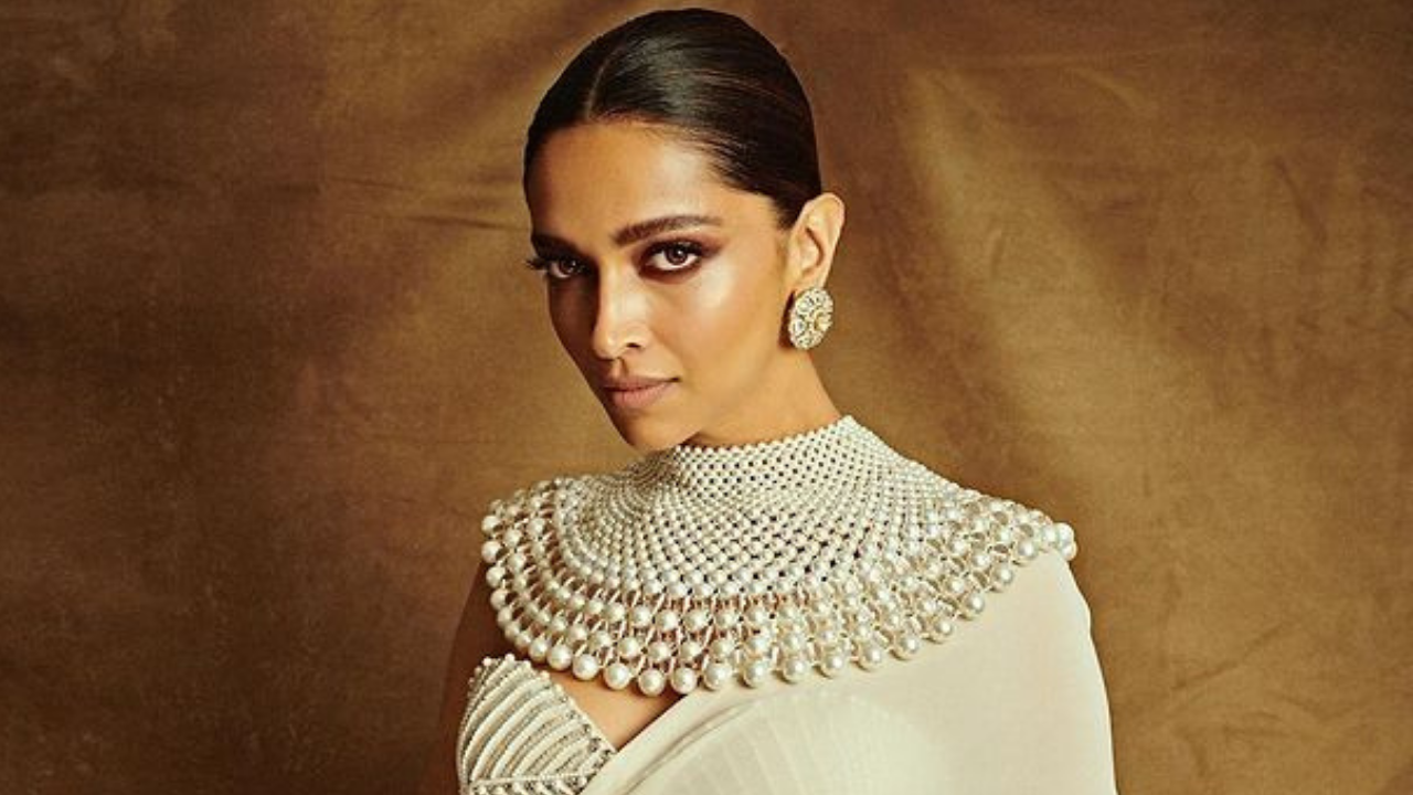 Deepika Padukone appears beautiful in handembroidered collar produced