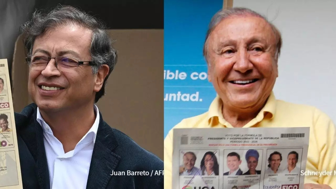 Gustavo Petro and Rodolfo Hernandez AFP