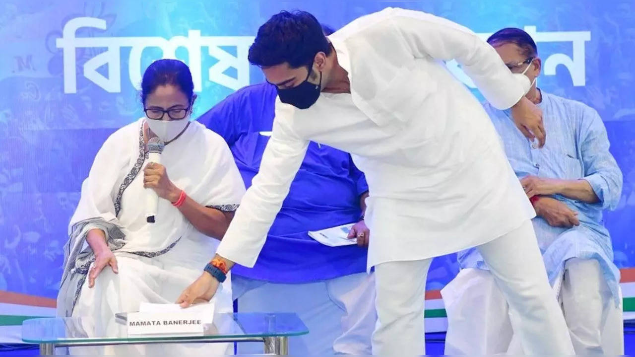 ​Abhishek Banerjee and Mamata Banerjee ​