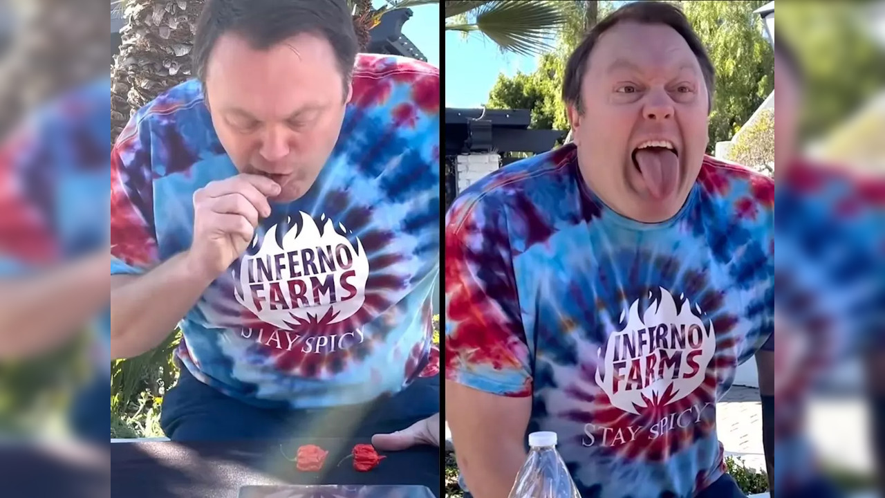 Gregory Foster ate the world's hottest chilli Carolina Reaper to break world record | Image courtesy: Instagram/@guinnessworldrecords