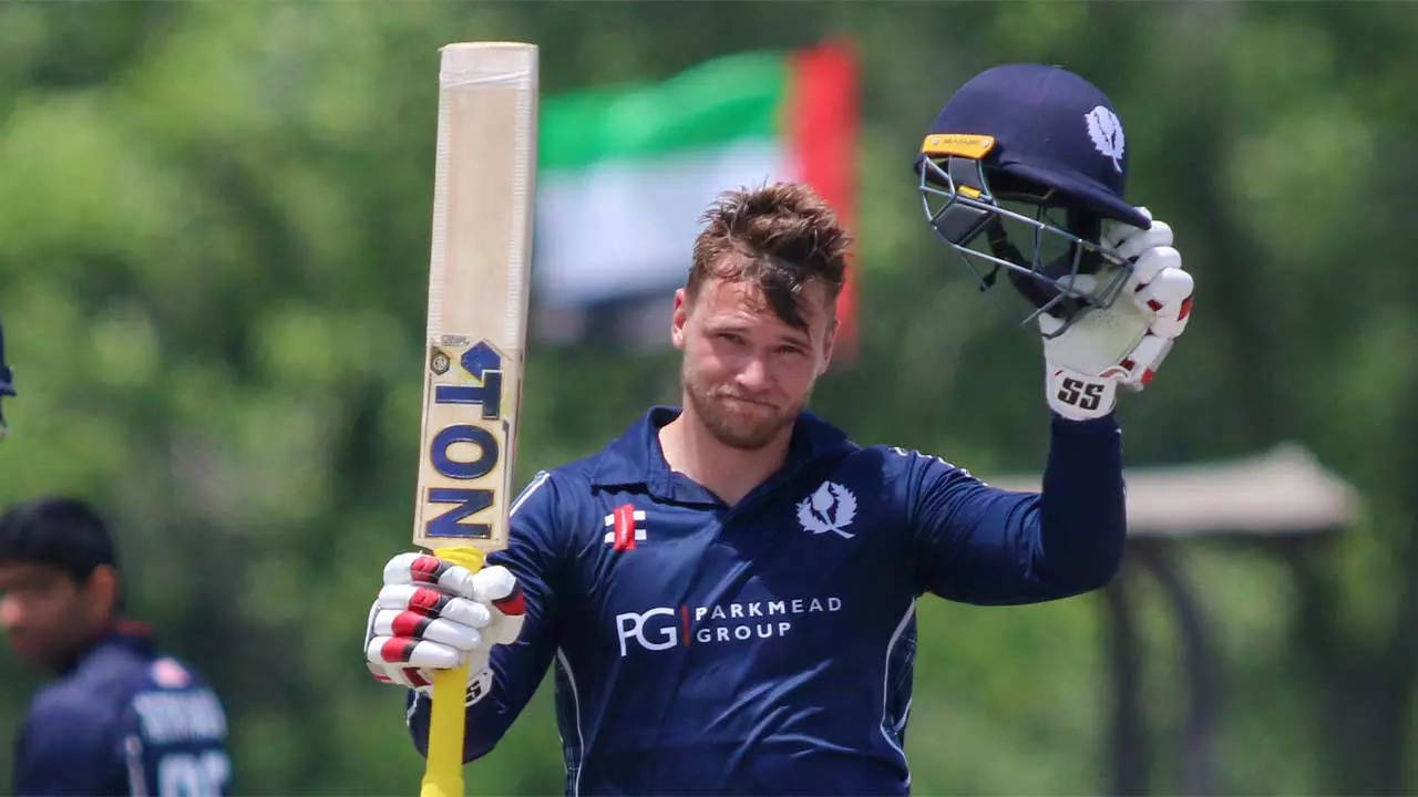 Richie Berrington made a century in Scotland’s clash against USA.