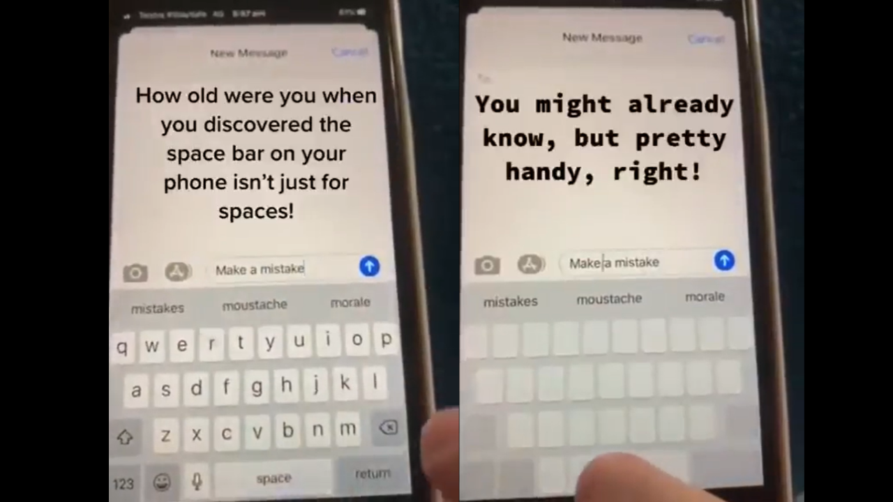 The spacebar hack will completely change the way you text