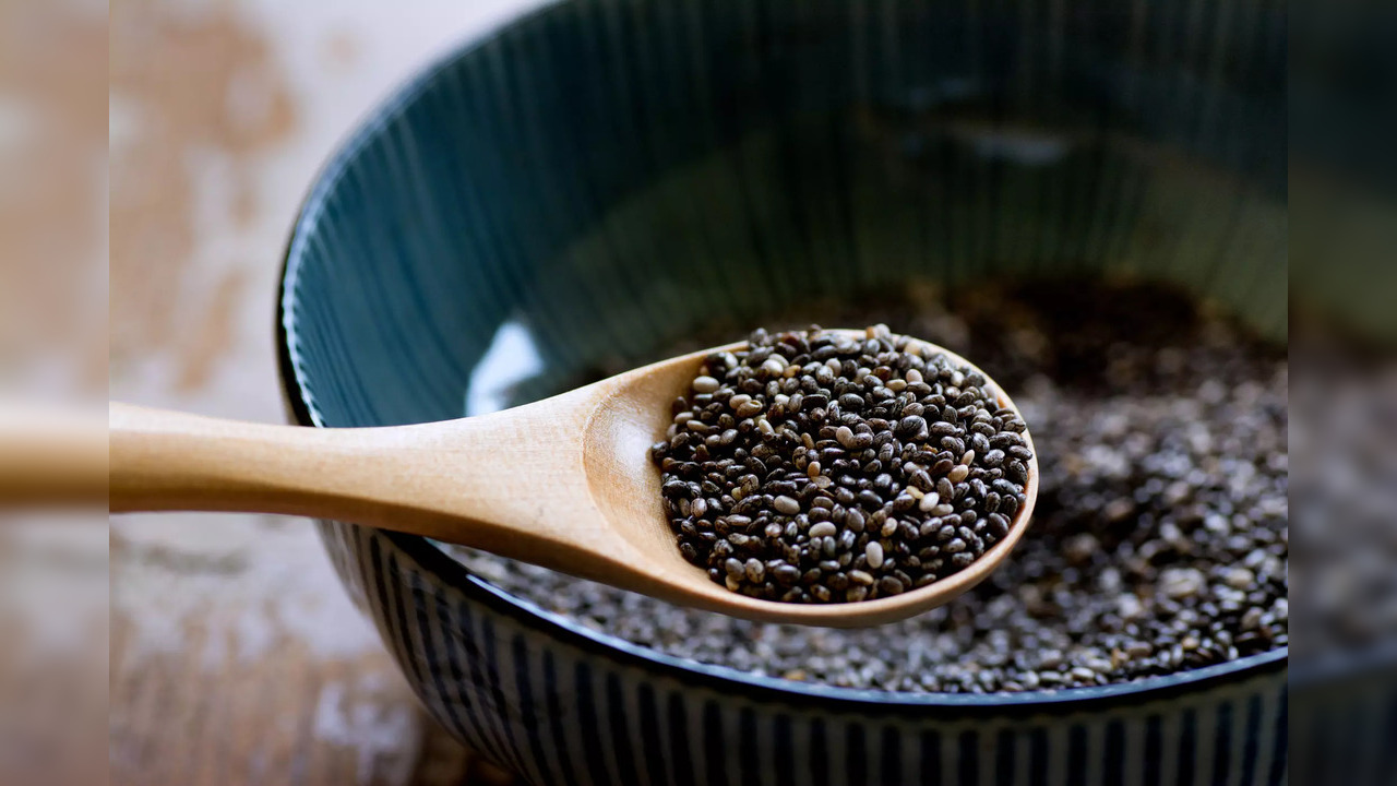 Chia seeds contain Omega 3 fatty acids that help reduce the chances of heart diseases by providing the body with healthy fats acids that help manage high cholesterol levels better.