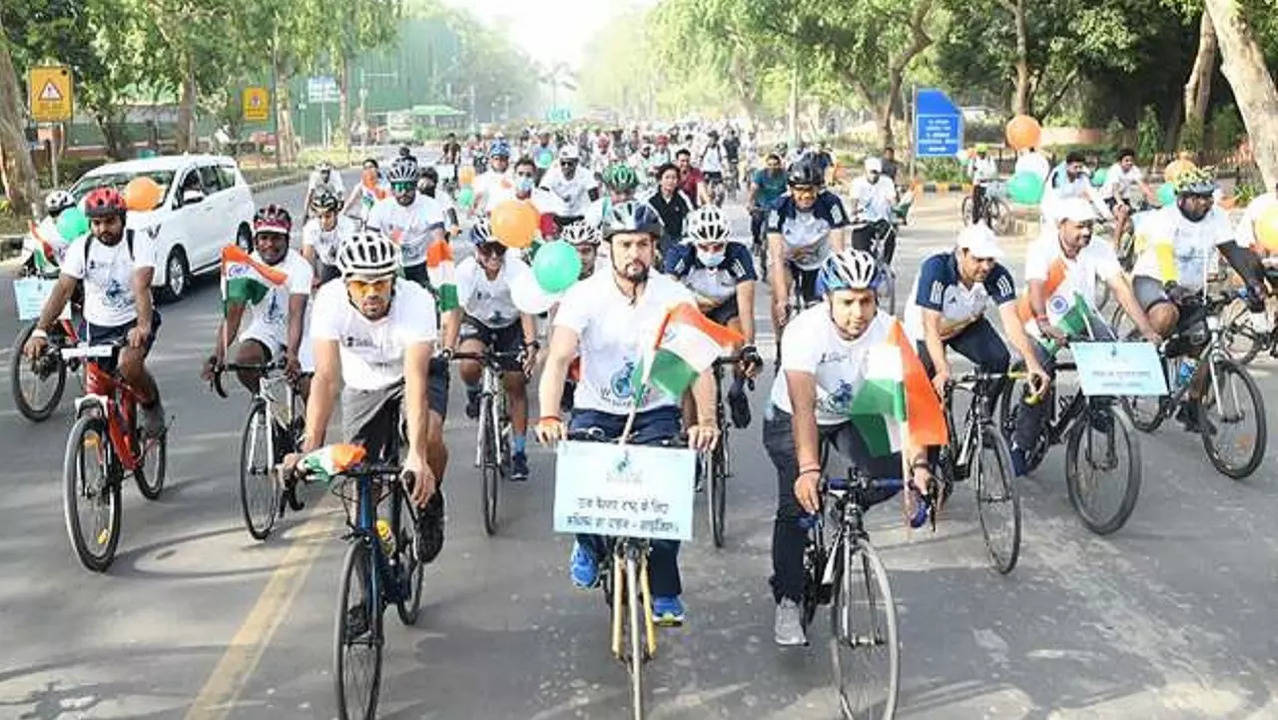 Anurag Thakur World Bicycle Day