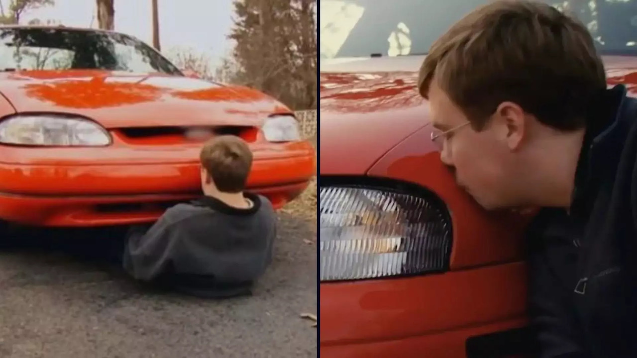 Things get physical sometimes between Nathaniel and his car, a 1998 Chevy Monte Carlo | Picture courtesy: TLC