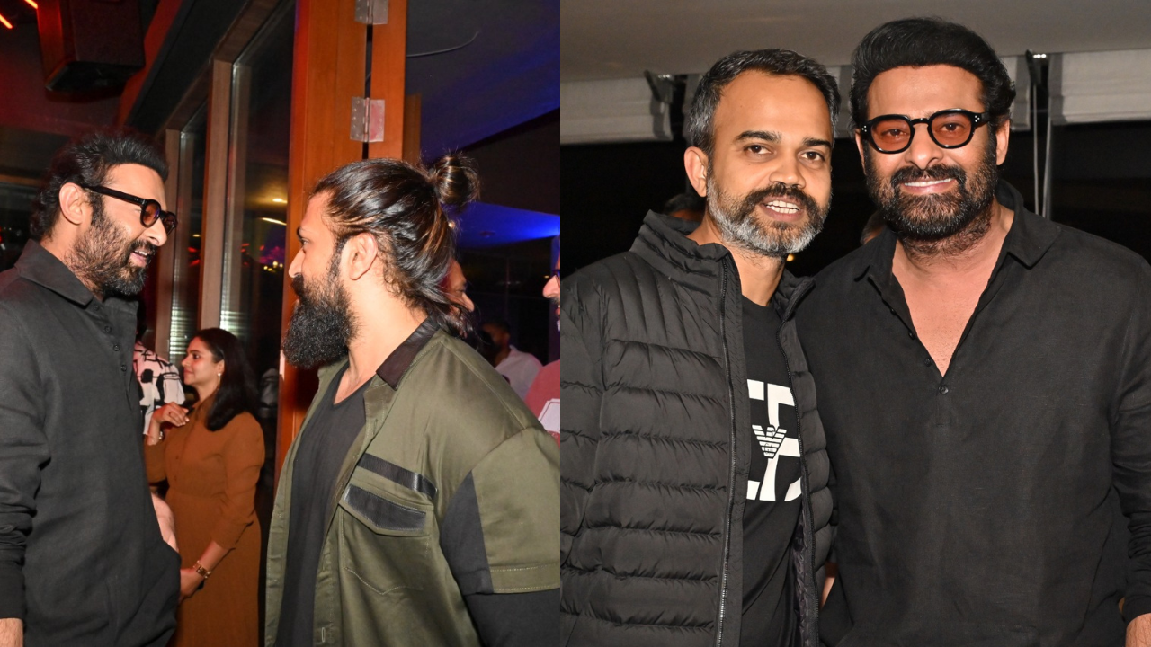 Prabhas recently attended KGF 2 success bash and Prashanth Neel's birthday celebrations