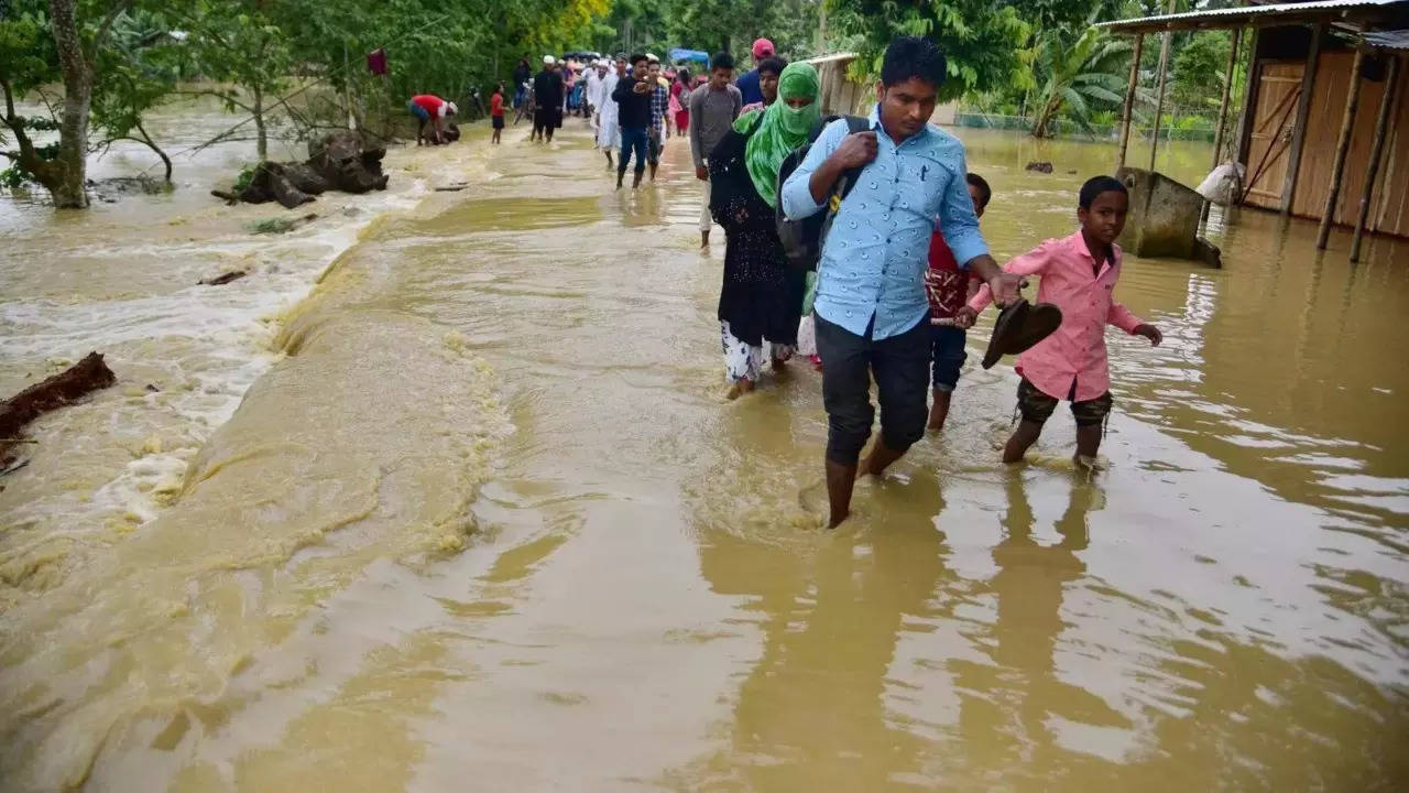 Assam flood PTI