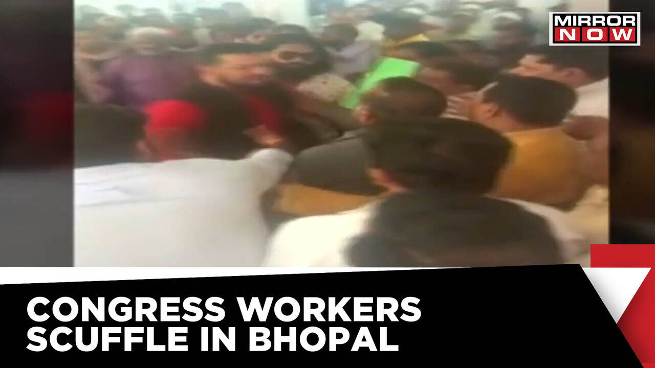 Congress Workers' Kicks, Slaps, Scuffle Caught On Camera | Congress ...