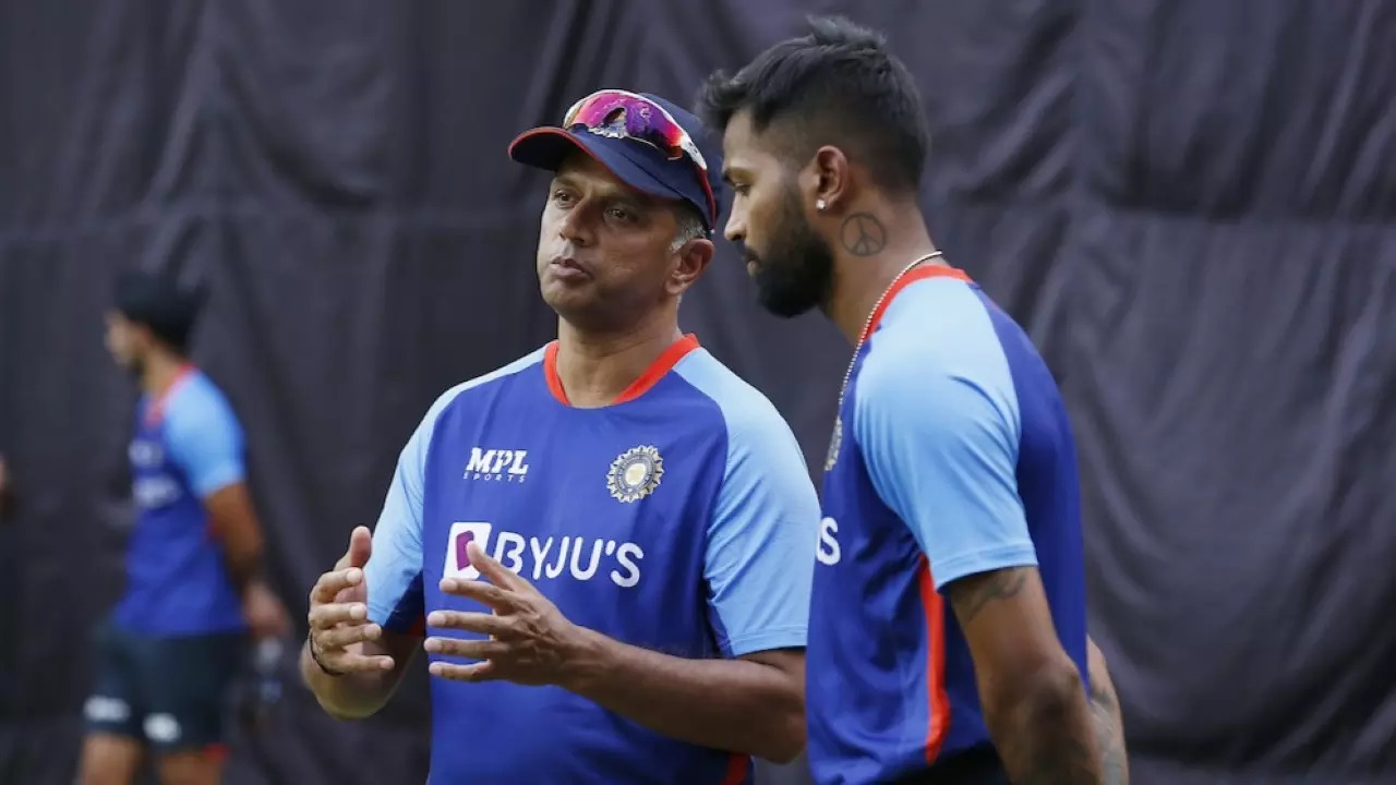 Rahul Dravid and Hardik Pandya