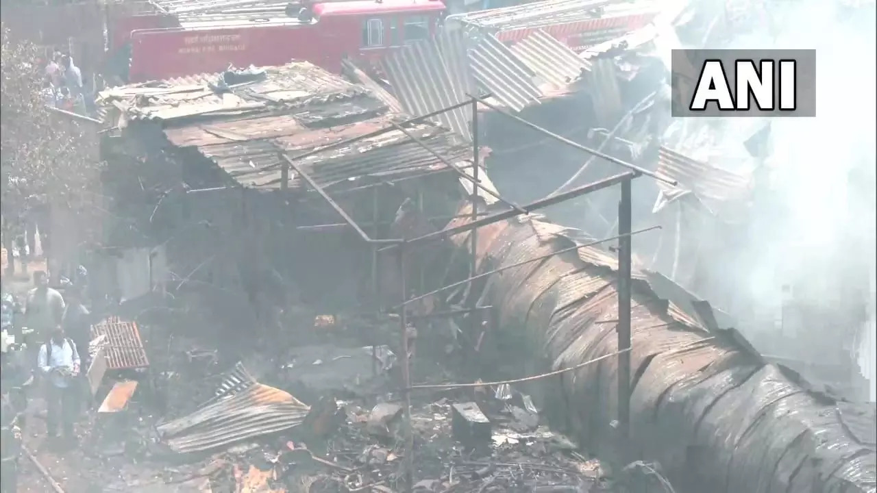 Fire in scrap godowns in Mankhurd