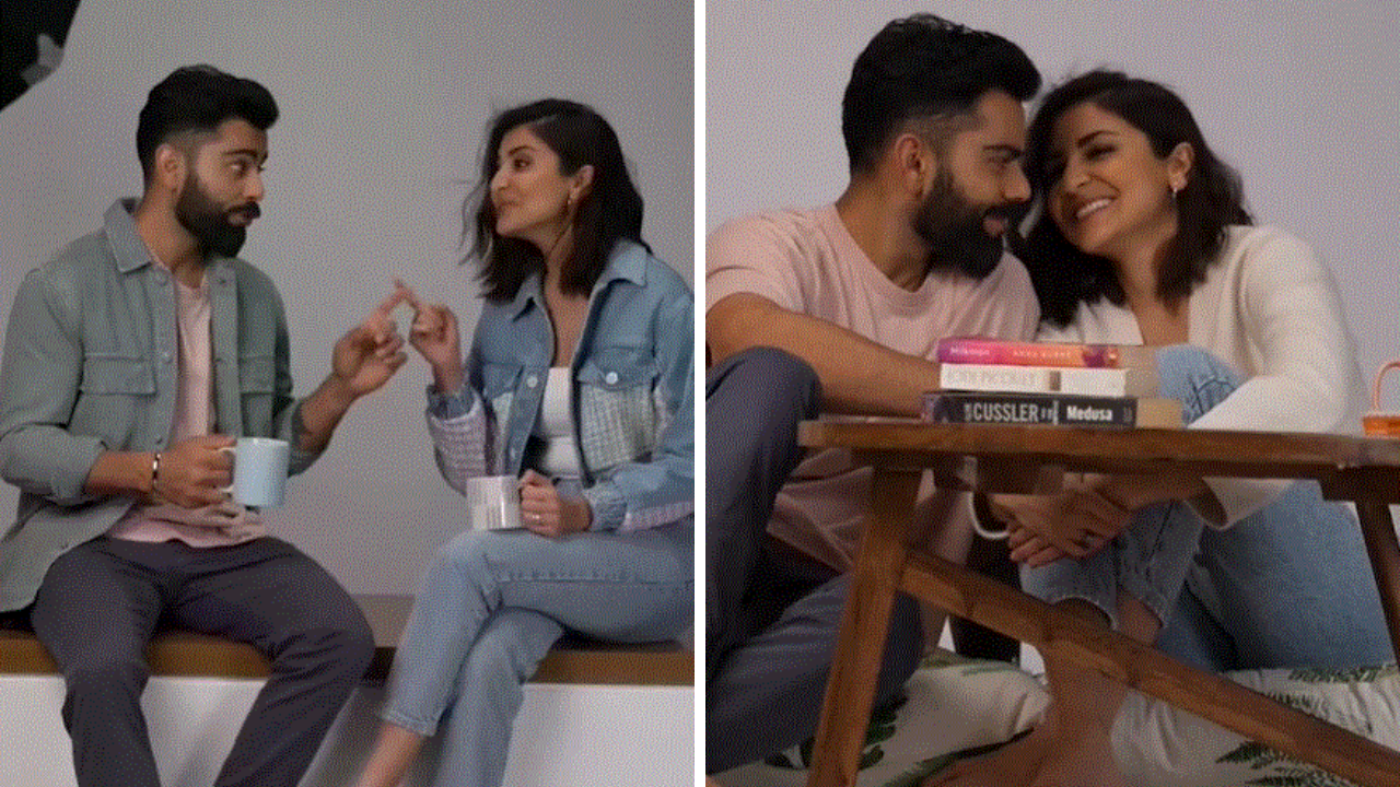 Watch]: Virat Kohli and Anushka Sharma spotted 'twinning' in