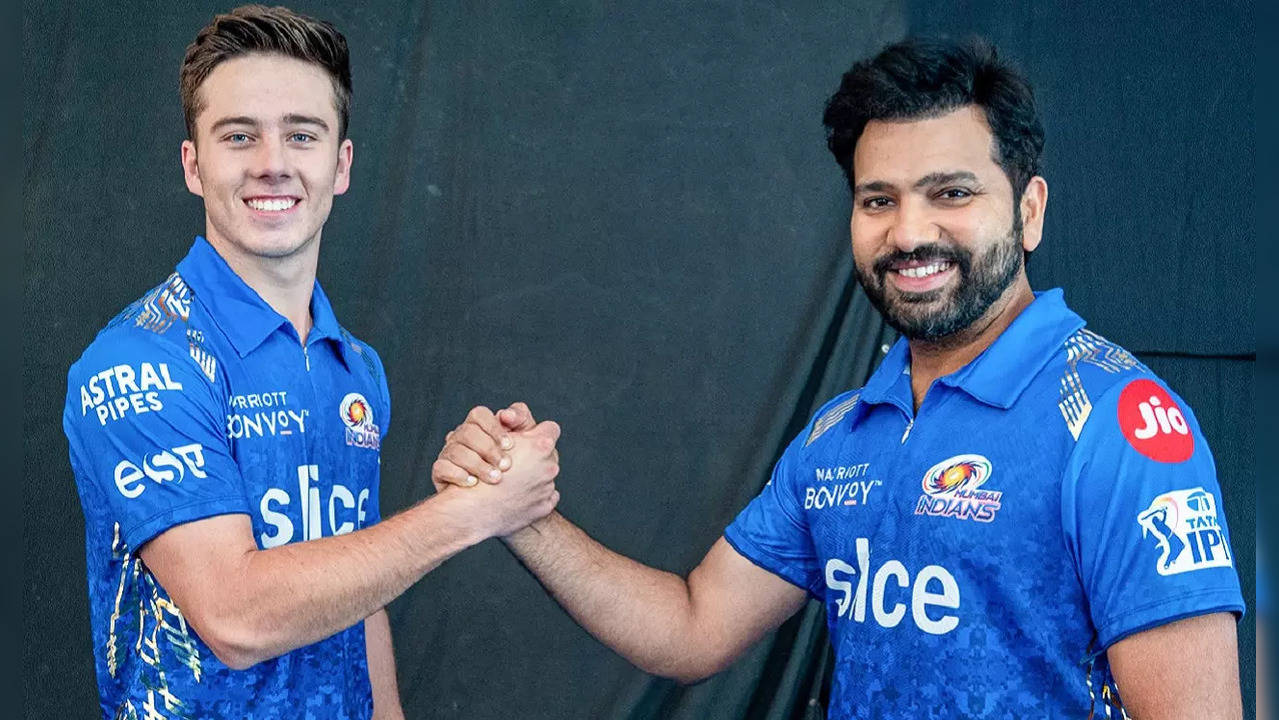 Rohit Sharma Dewald Brevis Mumbai Indians