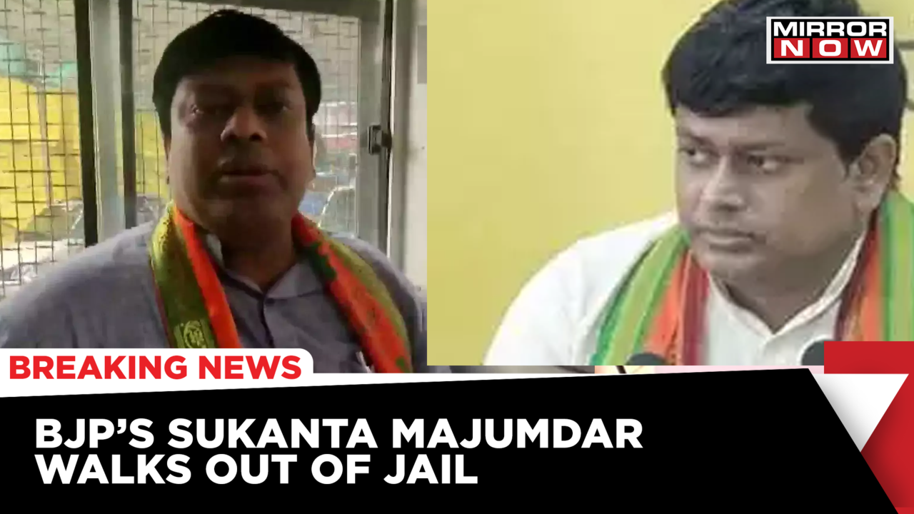 West West Bengal BJP Chief Sukanta Majumdar Walks Out Of Jail : The ...