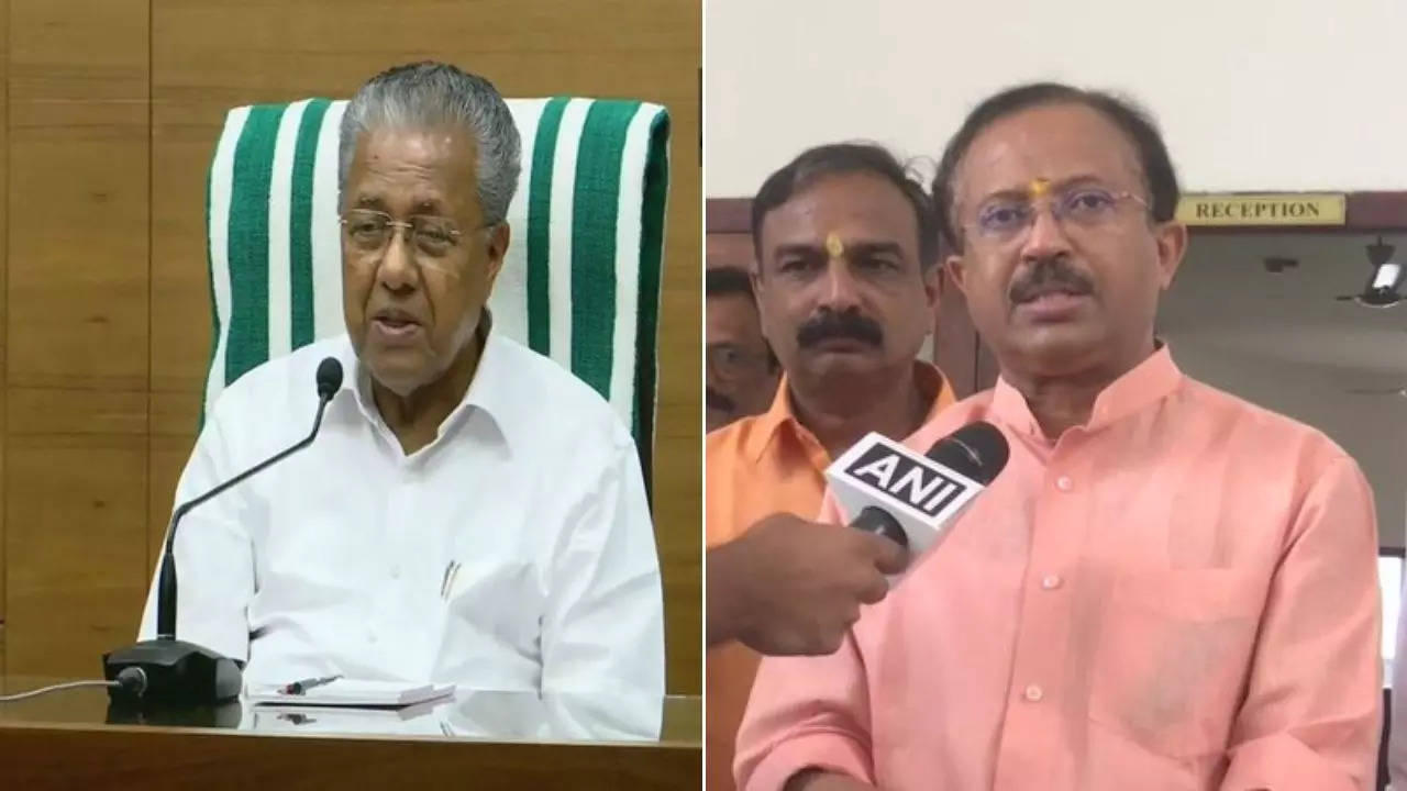 Pinarayi Vijayan and V Muraleedharan