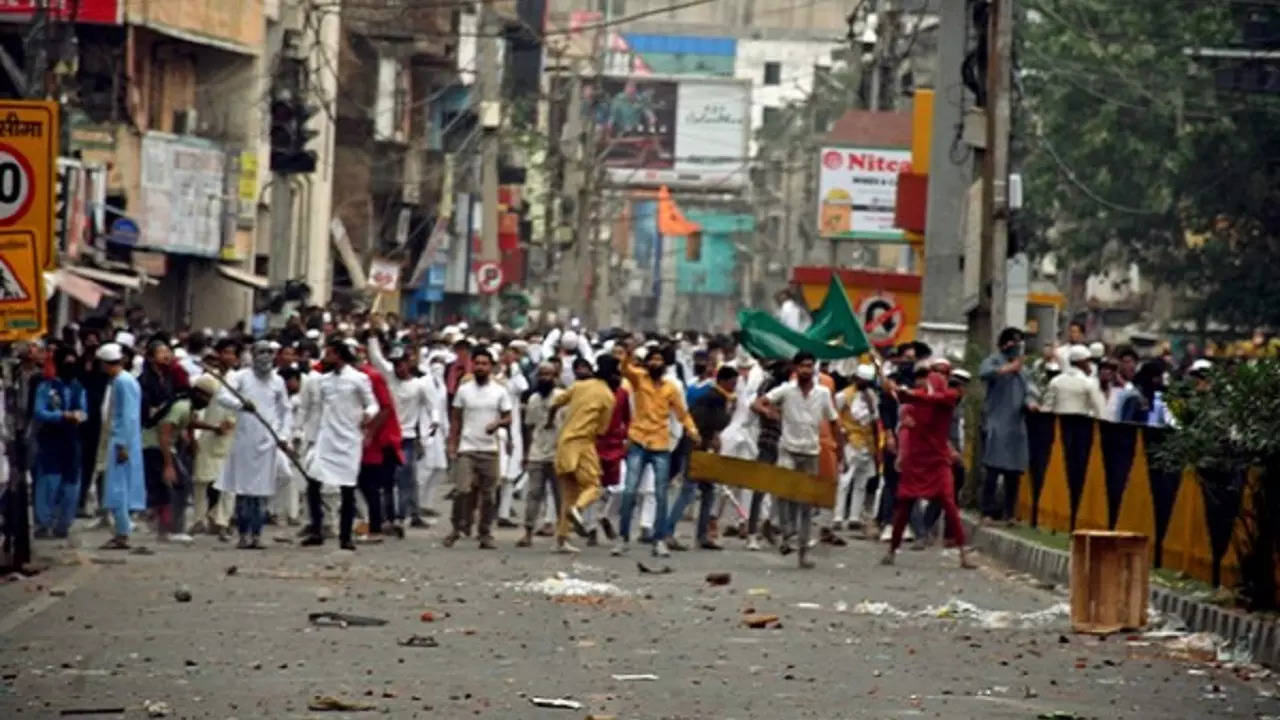 ​Visuals from the protest in Ranchi