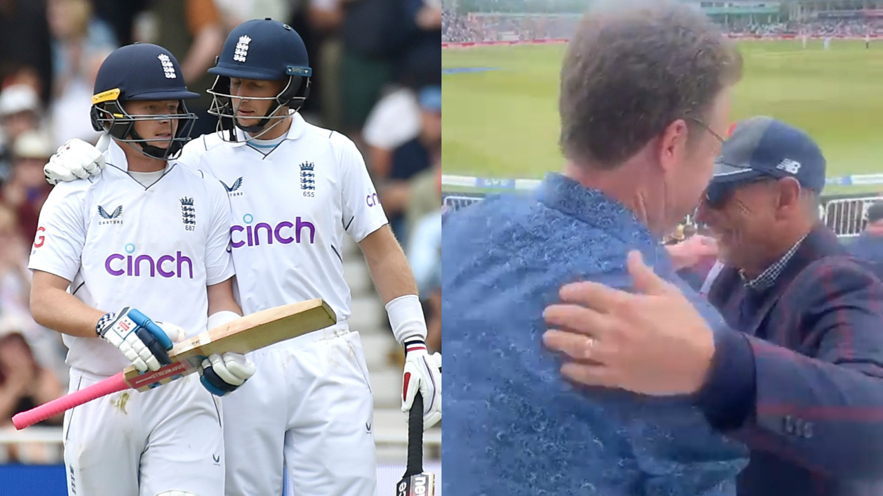 Ollie Pope and Joe Root's fathers