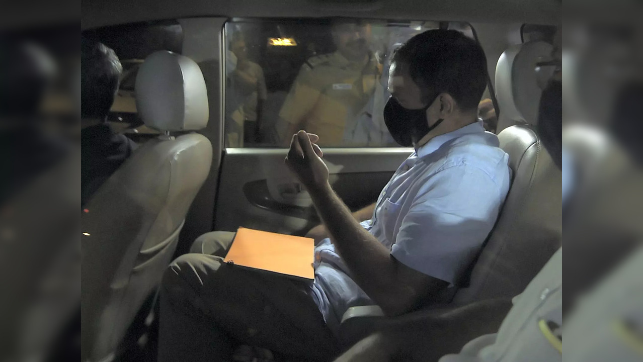 New Delhi: Congress leader Rahul Gandhi leaves from the Enforcement Directorate ...