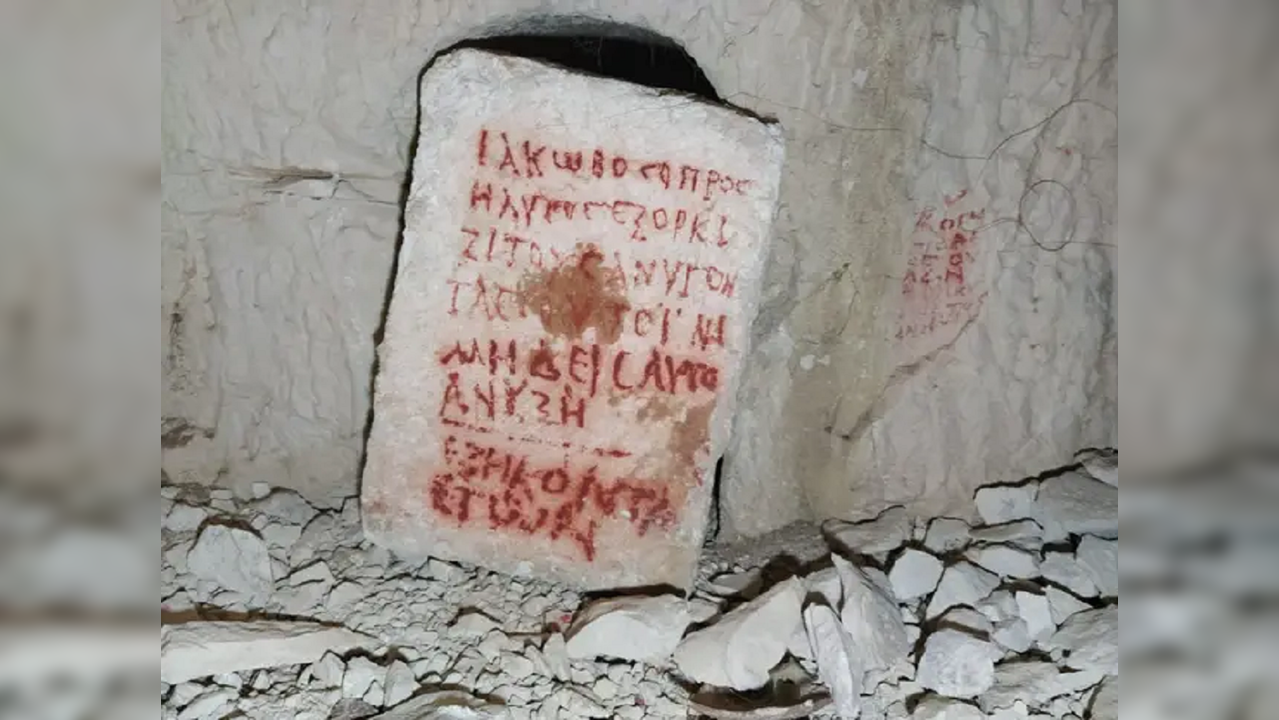 'Cursed tomb' with warning found in newly uncovered cave