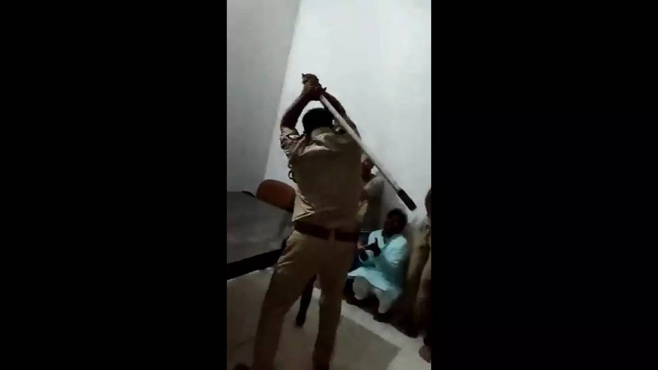 In the viral video believed to be from Saharanpur, the policemen could be seen brutally thrashing protesters in the police station lockup.