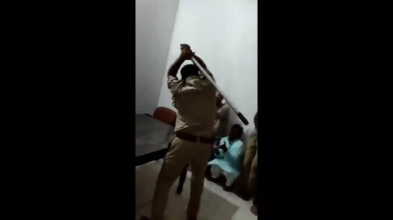 In the viral video believed to be from Saharanpur, the policemen could be seen brutally thrashing protesters in the police station lockup.