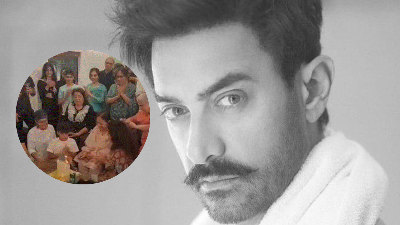 Aamir celebrates mom's birthday