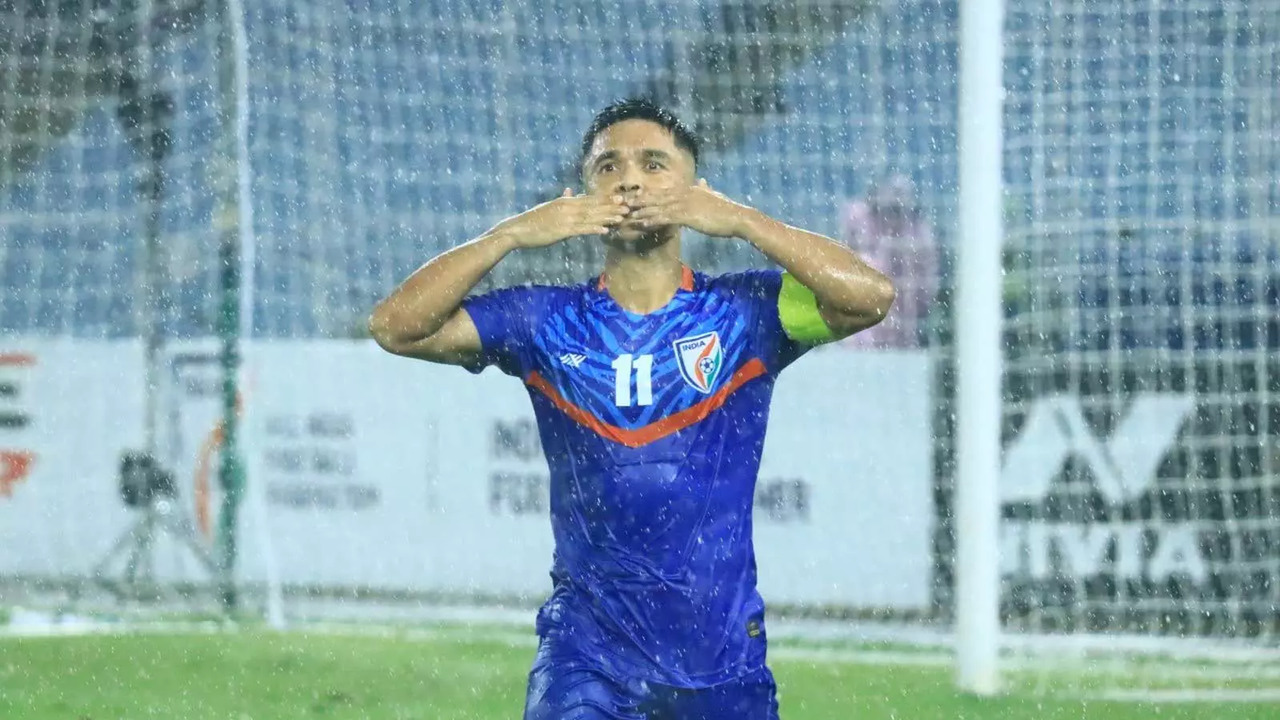 Sunil Chhetri scored his 84th goal for India