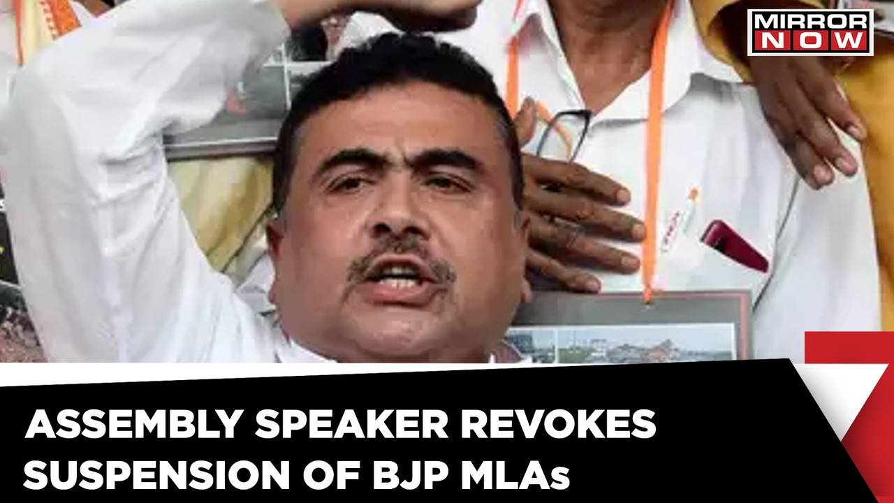 West Bengal Assembly Speaker Revokes Suspension Of Seven BJP MLAs ...