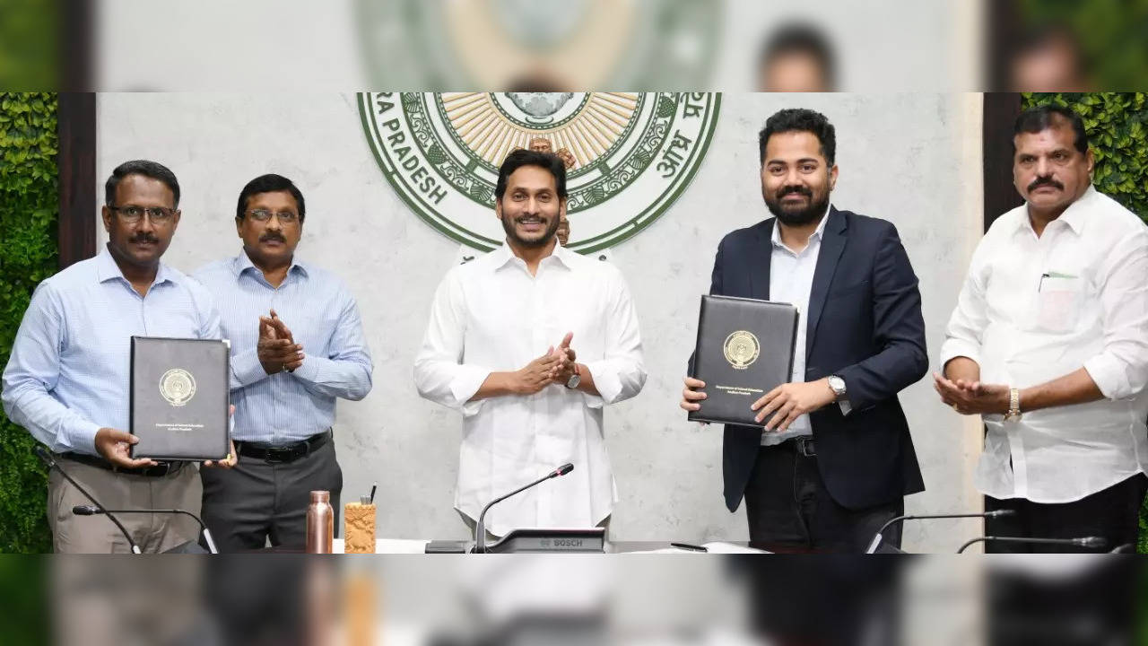 Andhra CM Jagan govt signs MoU with Byju's to provide quality content to govt school students