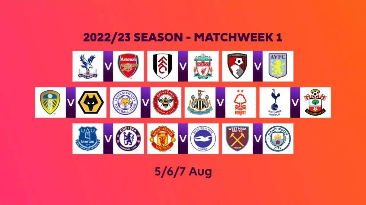 Premier League announces its 202223 season fixtures; Man City to