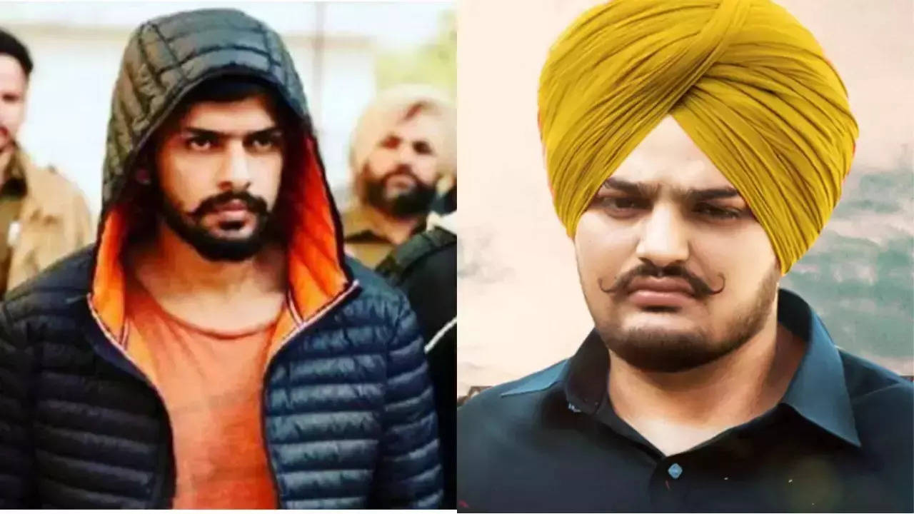 Lawrence Bishnoi (Left) and Sidhu Moose Wala (Right)