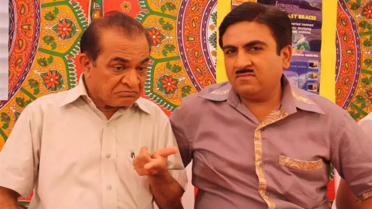 Dilip Joshi with late Ghanshyam Nayak in TMKOC