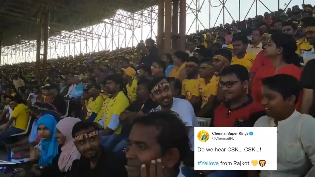 Rajkot Crowd CSK Chants India vs SA 4th T20I