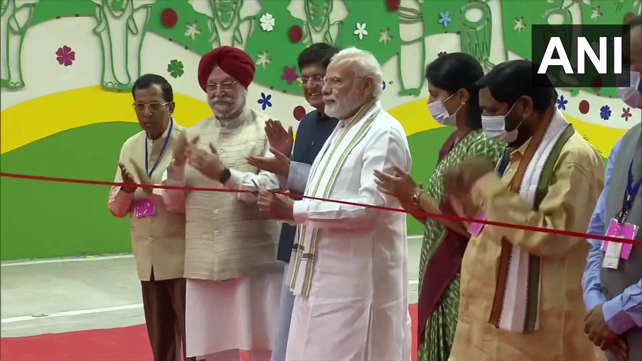 PM Modi inaugurates Pragati Maidan Integrated Transit Corridor project