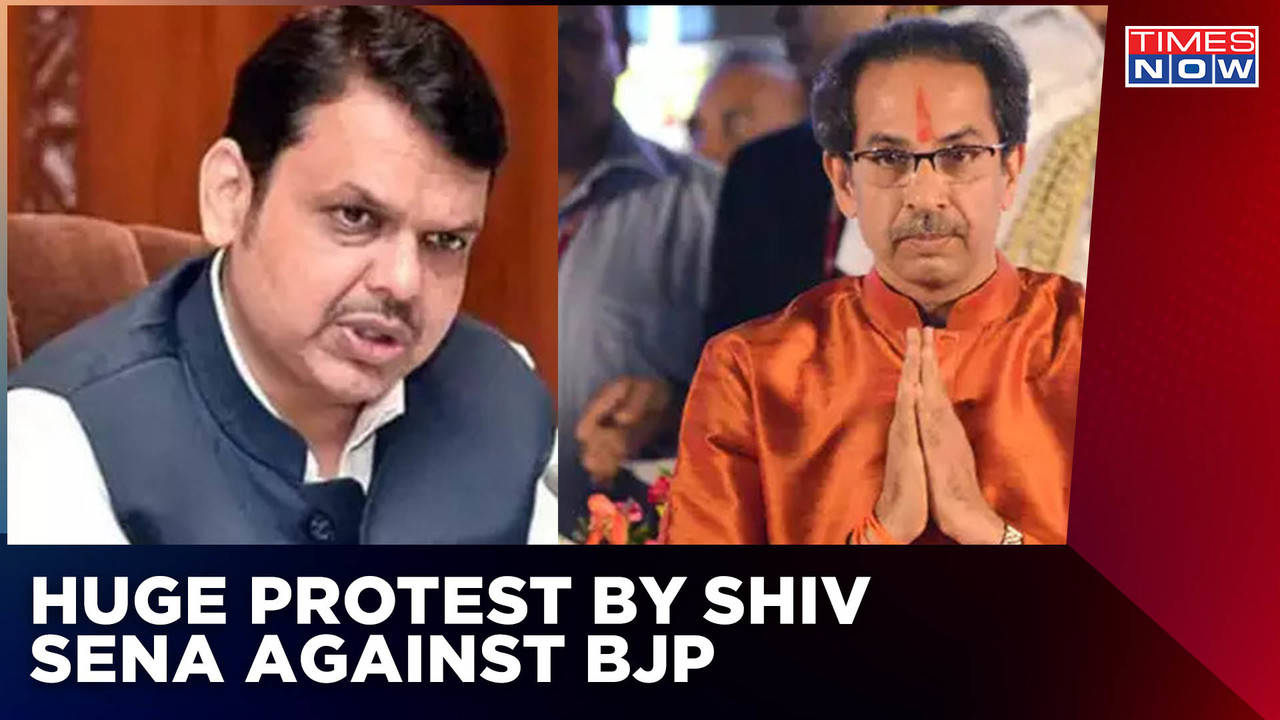 Maharashtra Political Crisis: Shiv Sena Workers Protest Against BJP ...