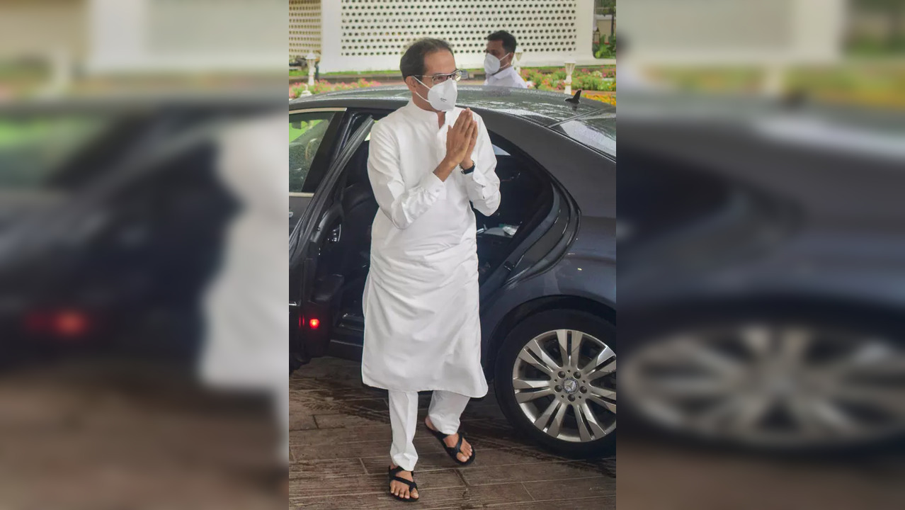 Mumbai: Maharashtra Chief Minister Uddhav Thackeray arrives at Vidhan Bhavan, as...