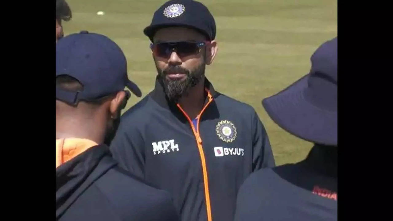 Virat Kohli gave a pep talk to teammates in one of India's practice sessions in UK