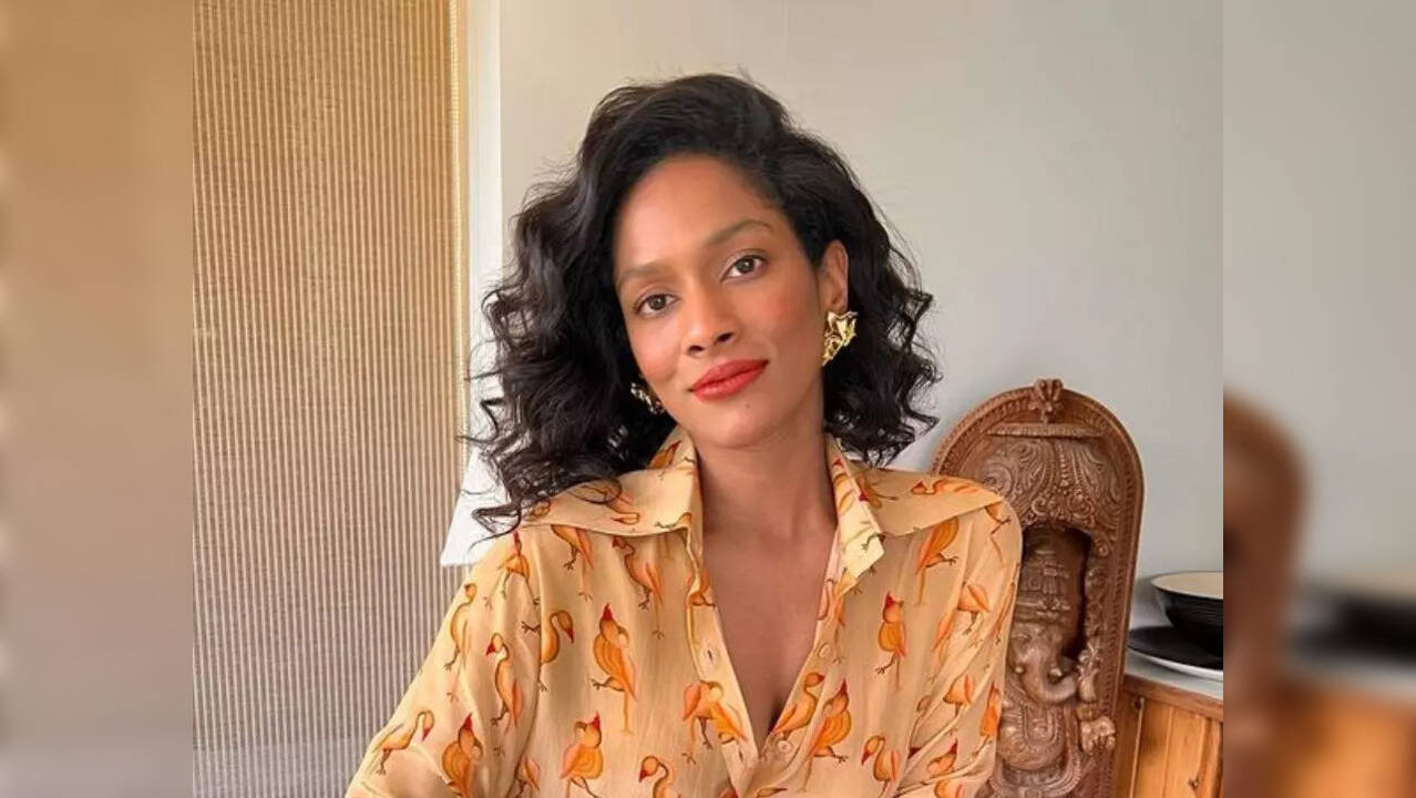 In the picture, Masaba Gupta demonstrated the Bakasana or the Crow Pose – also known as the Crane Pose. (Photo credit: Masaba Gupta/Instagram)