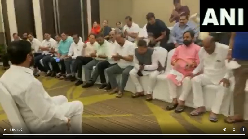 Rebel Shiv Sena MLAs release video