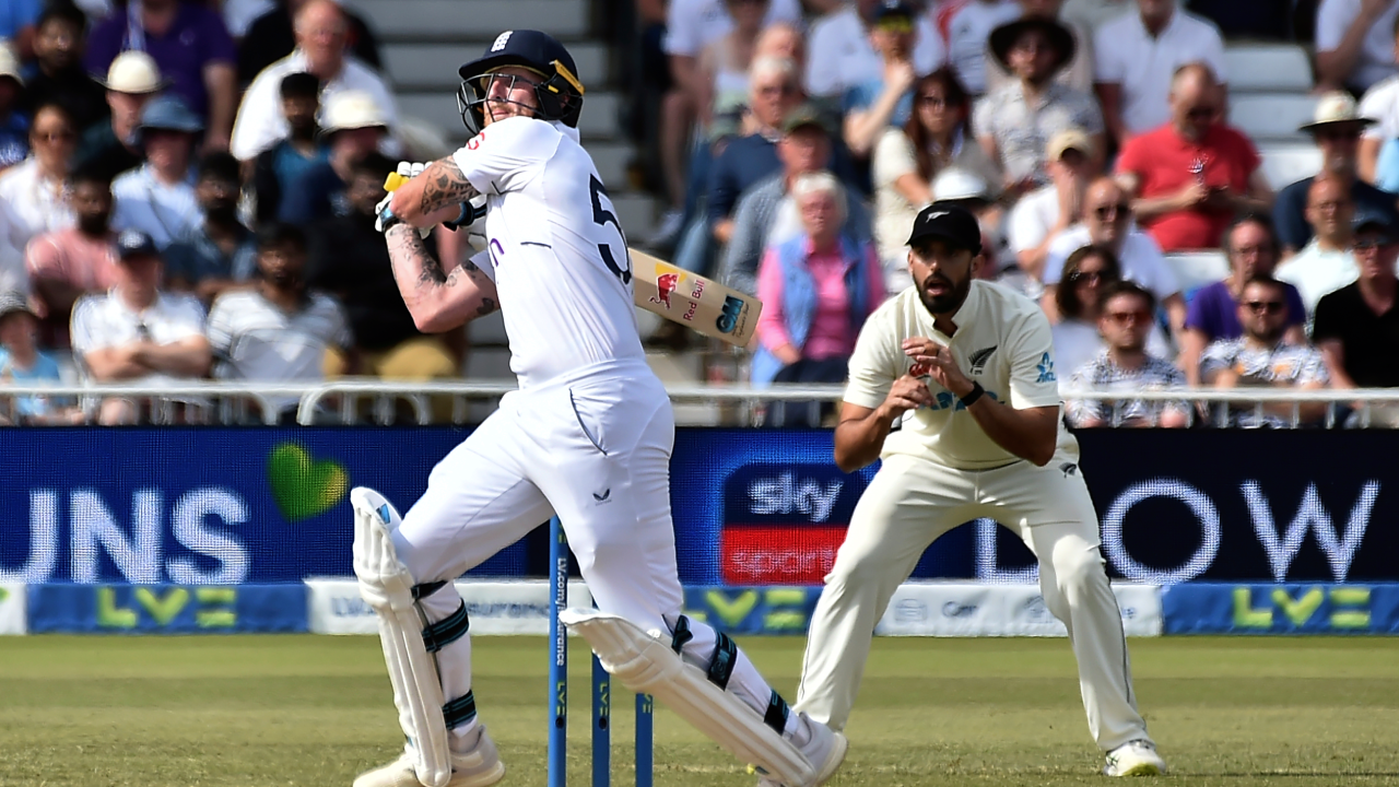 Ben Stoke batting test-AP